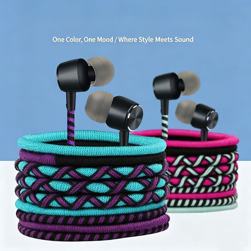 Audiophile Headphone Wired - Braided Wired Earphone 3.5mm In Ear
