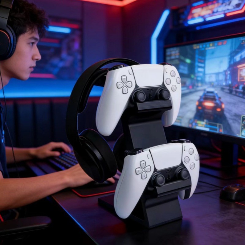 3D Printed Game Controller Hea - Headphone Stand Desk ulasan dan harga