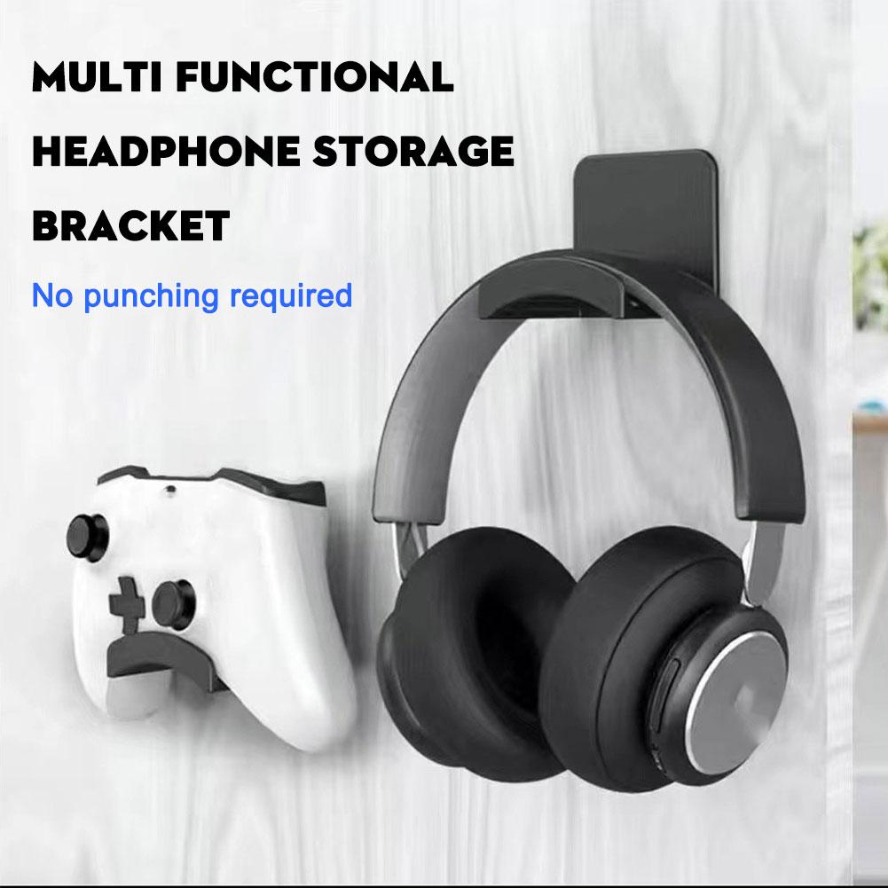 2Pcs Universal Plastic Wall Mo - Headphone Stand Desk ulasan dan harga